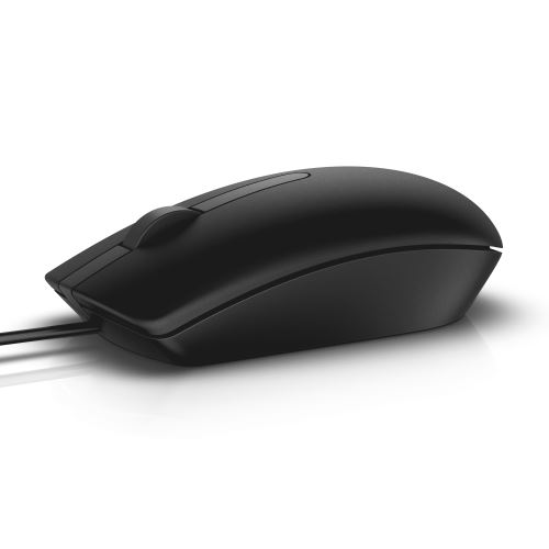 Périphériques Périphériques de saisie Dell MS116 - Mouse - optical - 2 buttons - wired - USB - black - for Inspiron 17R 57XX, 17R 7720; Latitude D630; OptiPlex 50XX, 5250, 90XX; XPS One 27XX