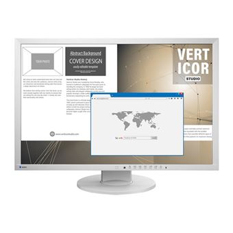 EIZO FlexScan EV2430W - Swiss Edition - écran LED - 24.1" - 1920 x 1200 Full HD (1080p) @ 60 Hz - IPS - 300 cd/m² - 1000:1 - 14 ms - DVI-D, VGA, DisplayPort - haut-parleurs - gris