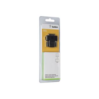 Adaptateur vidéo Belkin HDMI femelle pour DVI mâle Noir