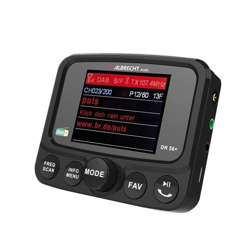 ALBRECHT DR 56 + DAB + adaptateur de harnais de câblage d'autoradio avec Bluetooth, 27256
