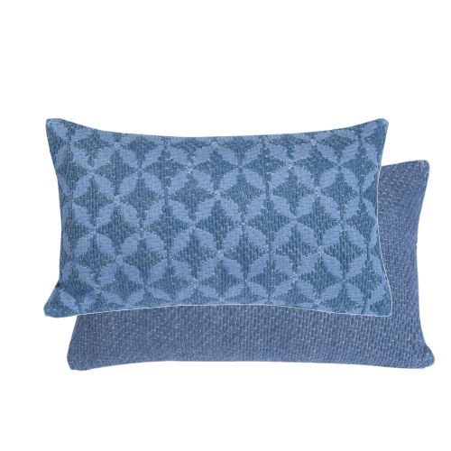 Coussin Elis bleu 30 x 50 cm T&B Maison