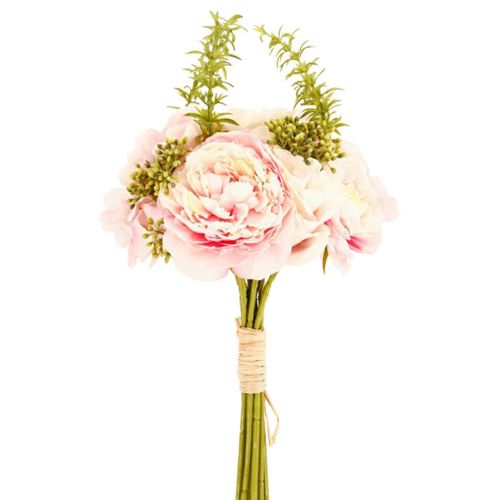 ATMOSPHERA - Bouquet de Fleurs Celia - Rose - 35cm - Image 2