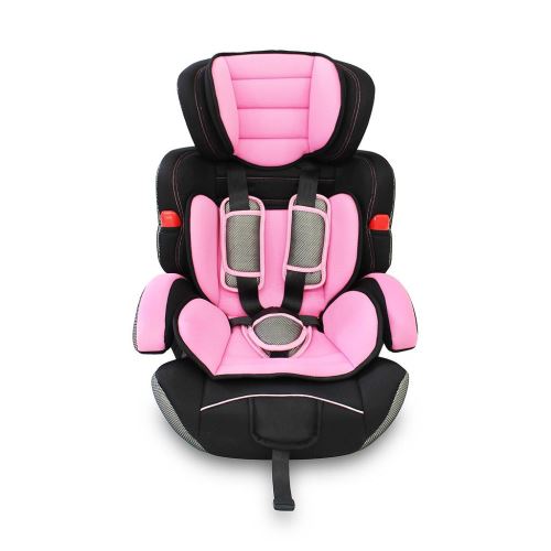 Todeco - Siège Auto pour Bébé et Enfant, Siège Auto Rehausseur, Rose, De 9 à 36 kg, Standards/Certifications: ECE R44 / 04