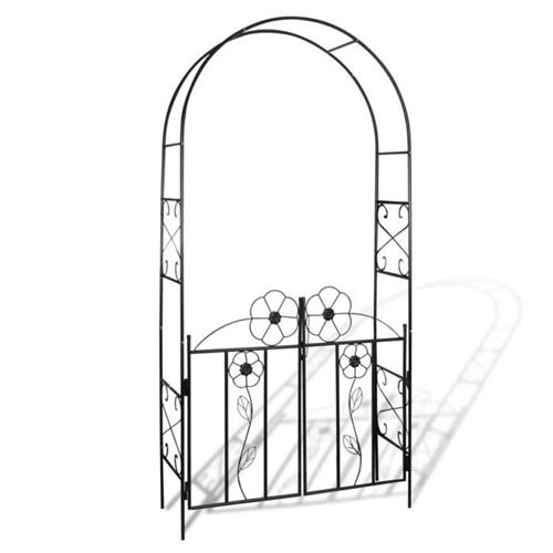 Vidaxl - Arco Con Porta Da Giardino Per Piante Rampicanti