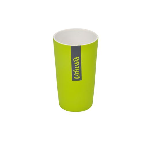 gobelet ceramique effet soft touch theme hanoi vert - licence ushuaia