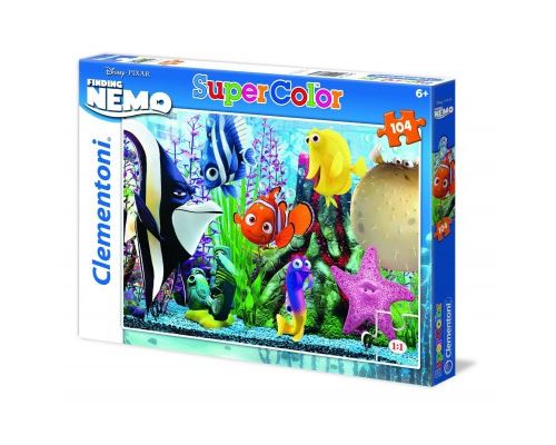 Puzzle 104 Pièces : Némo : Les Poissons sont tous Amis, Clementoni