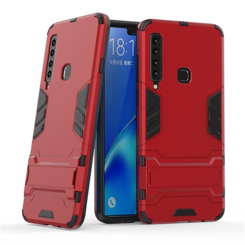 Coque en TPU cool guard hybride rouge pour votre Samsung Galaxy A9 (2018)/A9 Star Pro/A9s