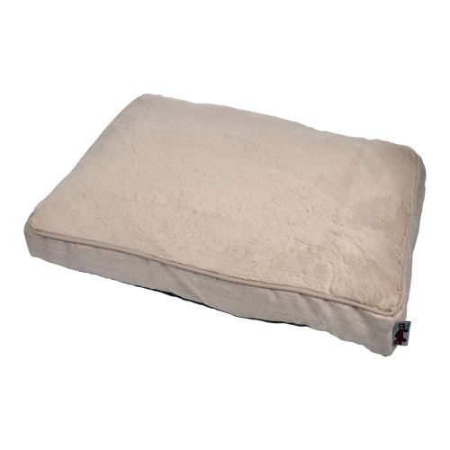 coussin chien rectangulaire newton 80*60cm ecru