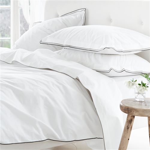 Taie d'oreiller percale Astor DESIGNERS GUILD, Naturel - Non Applicable - 50 x 75 cm