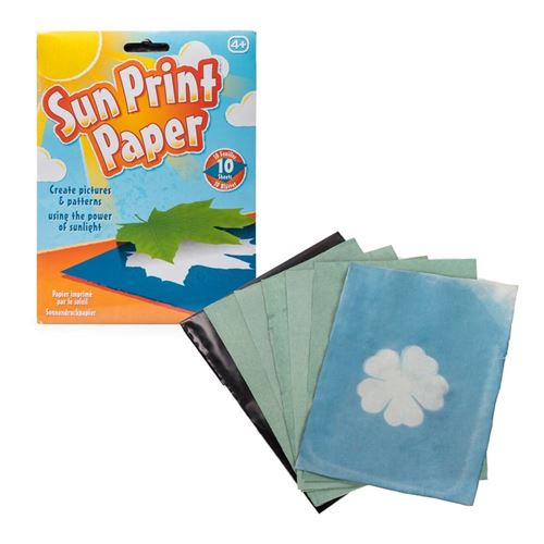Papier imprimé par le soleil