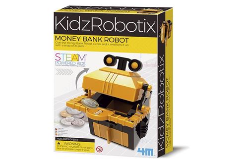 4M robot de banque d'argent junior 14cm