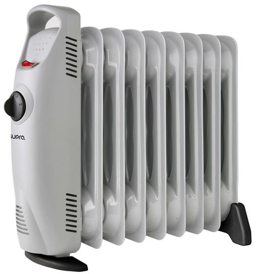 Non Communiqué Gris Supra Olia - Radiateur À Huile - Pose Au Sol - 1000 Watt