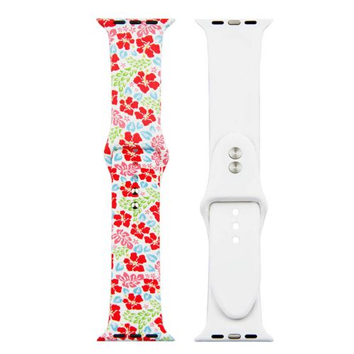 Bracelet de montre en silicone coloré pour Apple Watch Series 6/ SE/ 5/ 4 44mm - Multicolore#20(Taille L)