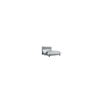 Tete De Lit Plus Large Que Le Sommier Lit Double Gris 140x190 Tete De Lit Pieds Et Sommier Integres Pandora Achat Prix Fnac