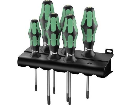 Wera 367/6 Torx® Hf Pour Latelier Jeu De Tournevis 6 Pièces Torx® Intérieur