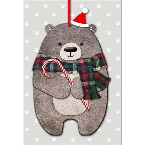 Draeger la carterie Carte de voeux Ourson Fin d annee Multicolore