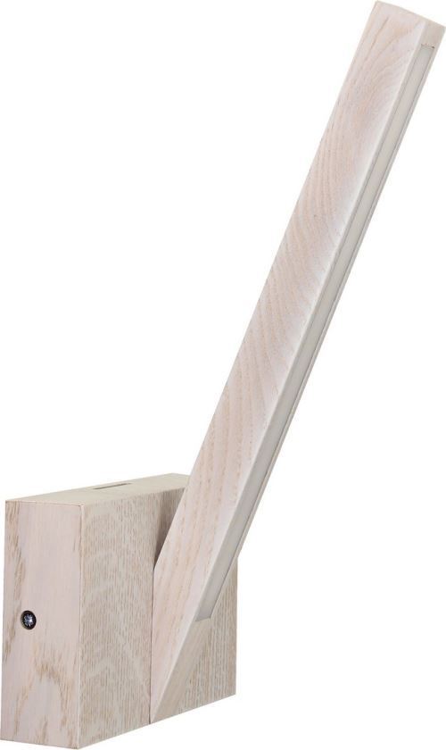 HOMEMANIA Lampe Murale Linus - Applique - pour Séjour, Chambre - Chêne in Bois, 15 x 15,5 x 37,5 cm, LED 3 W, 280LM, 3000K