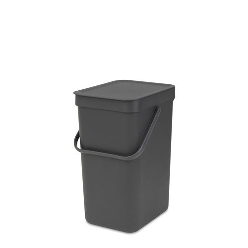Poubelle 12l gris Brabantia 109805