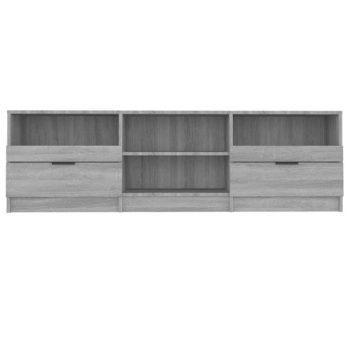 Meuble TV Sonoma Gris 150x30x44,5 Cm - Bois D'ingénierie - Neuf En Carton