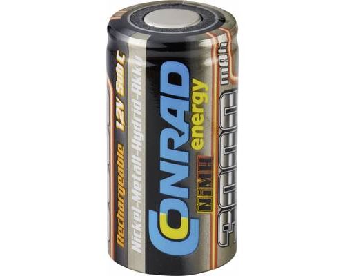 Conrad energy AccuSub-CElément1.2 V/Picots à souder: oui