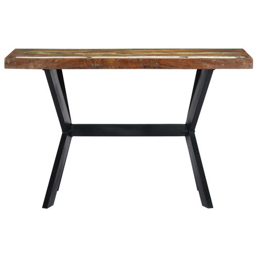vidaXL Table de salle à manger 120x60x75cm Bois de récupération massif