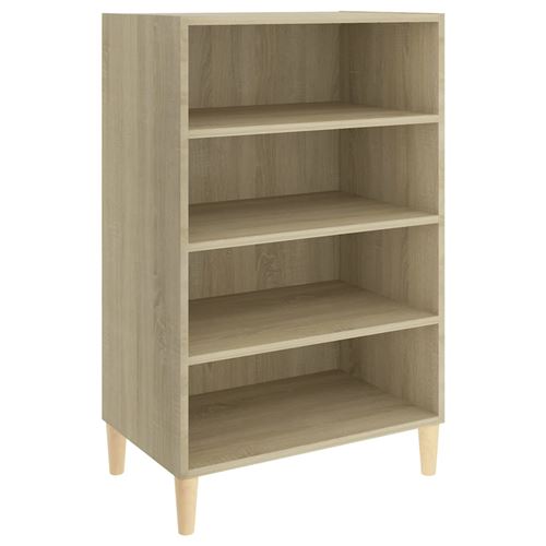 vidaXL Dressoir 57x35x90 cm spaanplaat sonoma eikenkleurig