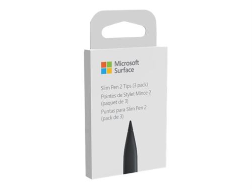 Non Communiqué Noir Mat Microsoft - Pointe Stylet - (Pack De 3) - Pour Surface Slim Pen 2