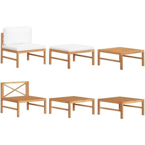 Non Communiqué Beige Salon De Jardin Vidaxl Bois 3 Pieces X 63 X 60 2 Personnes