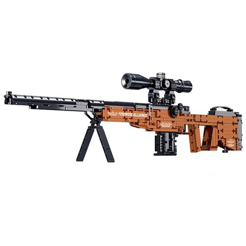Pistolet de Blocs de construction MORK FireWire Alliance AWM SNPER RIFLE 1594 pièces - Tir de balles, jouets pour garçons, cadeau, Compatible avec Lego