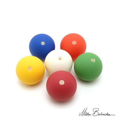 Balle bubble 68 mm - Mister Babache - Peach Jaune