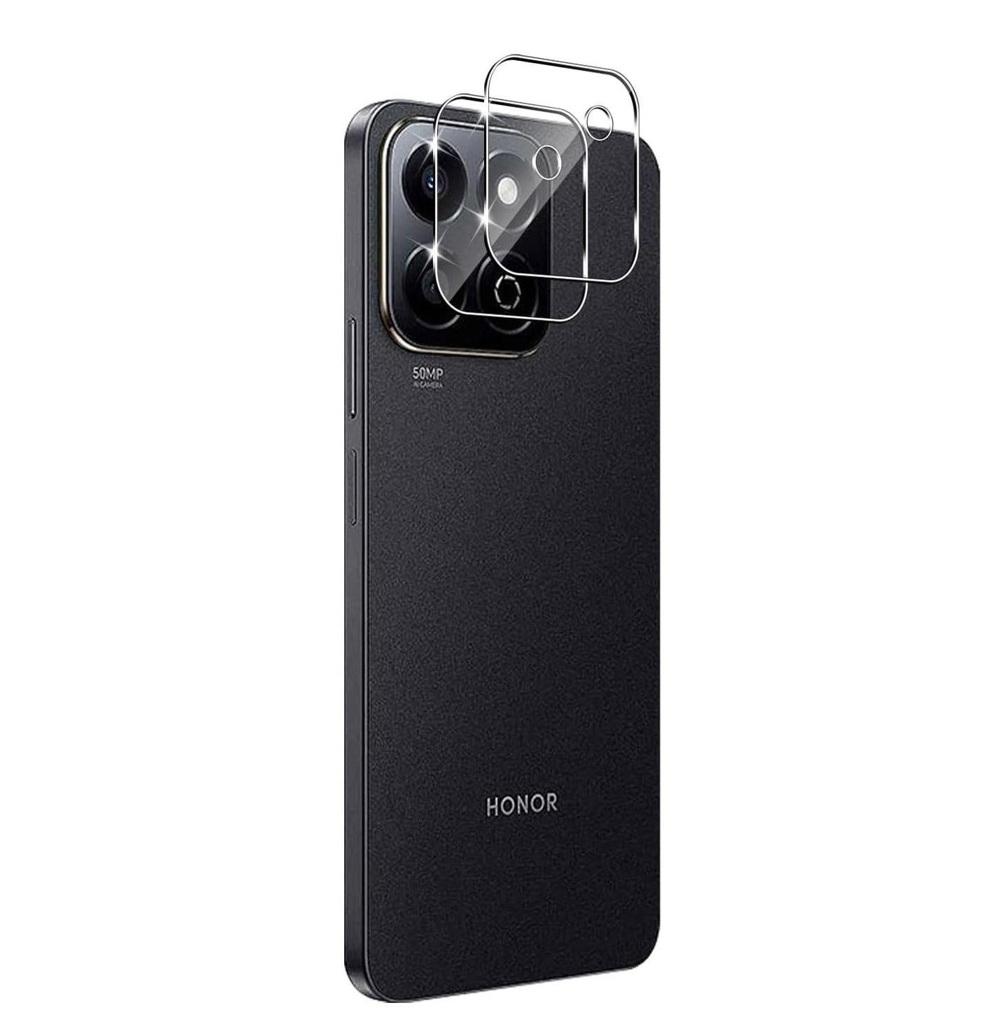 Vitre Arrière (cache Batterie) Avec Lentille Caméra Pour Honor 50 - Noir Minuit - Pièce De Rechange Neuve