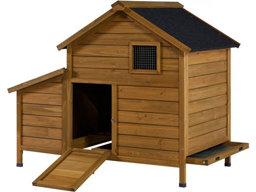 Comparer les prix de Poulailler en bois Cocotte avec pondoir - Marron