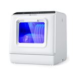 ecozy Mini Lave-vaisselle 42,5cm, 6 Programmes, Lavage des fruits, Soins Pour Bébés, Blanc