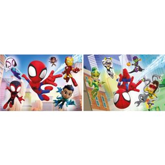 Puzzles enfant 2 x 60 pieces spidey - aventures et amis extraordinaires ...