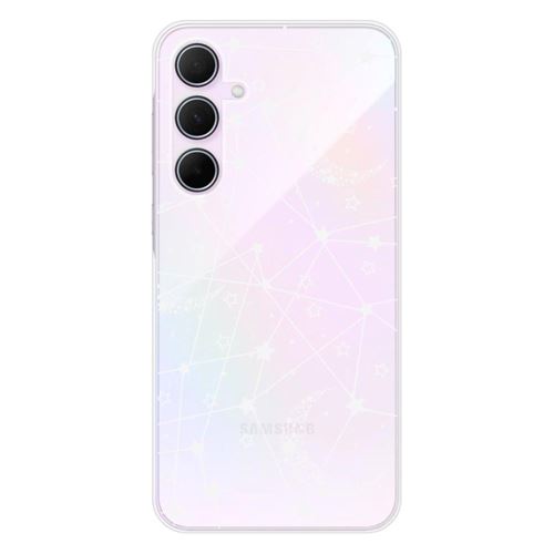 Coque en silicone imprimée compatible Samsung Galaxy A55 5G Lignes étoilées