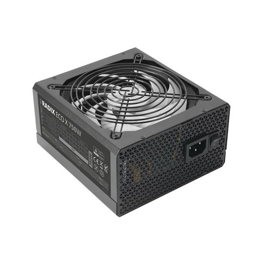 Tacens RADIX ECO X, Fuente Alimentación PC ATX, 6 Años Garantía, 87% Eficiencia,  Tecnologías SMD y DC-DC, Ventilador Ultra-silencioso AI-RPM 140mm FDB, Cables Planos Extralargos, Fuente PC 550W /