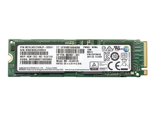 HP - SSD - 512 Go - interne - M.2 2280 - PCIe 4.0 x4 (NVMe) - pour HP Z1 G8, Z1 G9; Elite 600 G9, 800 G9; EliteOne 800 G8; Pro 260 G9, 400 G9; ProDesk 405 G8