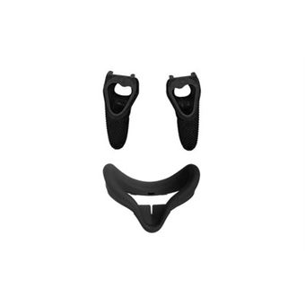 Silicone cover mask face pad pour controller grip skin pour oculus quest vr headse - noir - 1