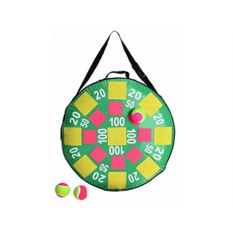 Cible Gonflable Velcro 50 Cm – 3 Balles Scratch – Jeu De Tir Sûr Dès 6 Ans