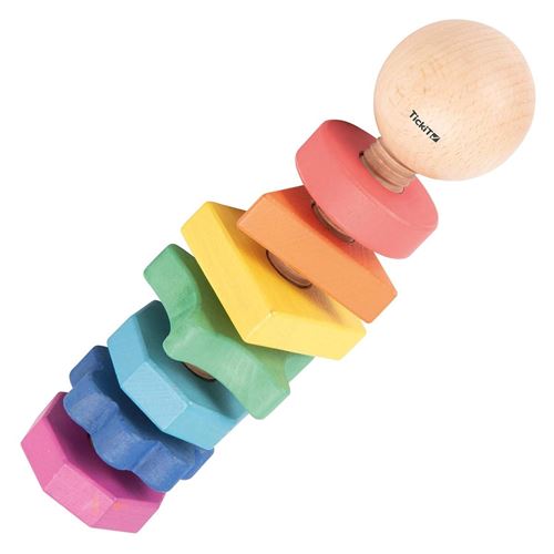 TickiT Rainbow Wooden Shape Twister