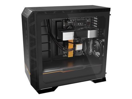 be quiet! Dark Base Pro 901 - FT - ATX - panneau latéral fenêtré (verre trempé) - pas d'alimentation (ATX / PS/2) - noir - USB/Audio