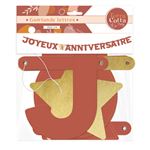 Banderole Jardin 2 Guirlandes Fanion En Carton Rigide Pour Fêtes