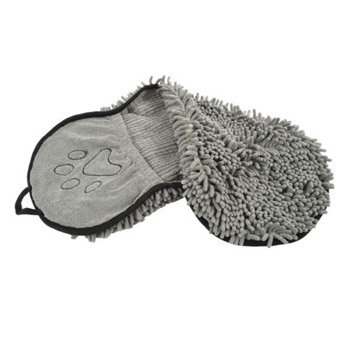 Comparer les prix de Serviette en Microfibre Animaux 2 Poches 78cm Gris