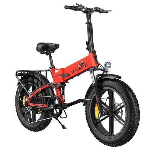 V&eacute;lo Electrique X Rouge-Pliant-250W Moteur-13Ah Batterie-25km/h Vitesse Max-100km Port&eacute;e 
