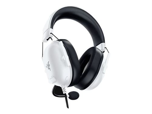 Casque Gaming filaire Razer BlackShark V2 X multiplateforme avec annulation du bruit Blanc