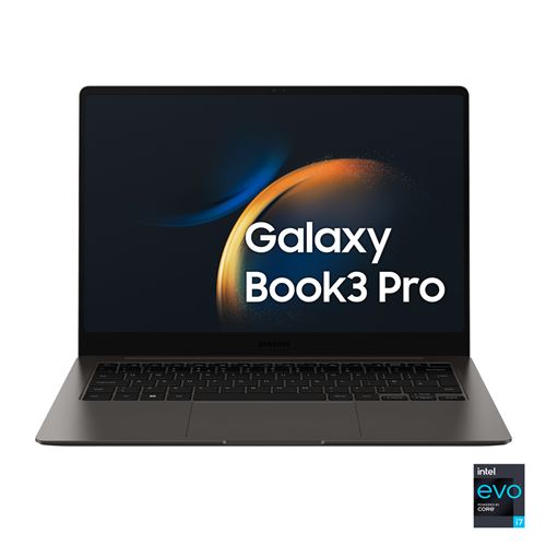 Samsung Galaxy Book3 Pro Np940Xfg-Kc4It Laptop Ordinateur Portable 35,6 Cm (14") Wqxga+ Intel® Core™ i7 i7-1360P 16 Go Lpddr5-Sdram 512Go SSD Wi-Fi 6E (802.11Ax) Windows 11 Home Graphite