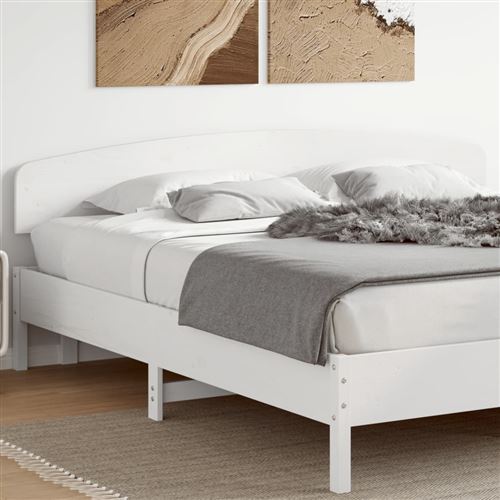 vidaXL Tête de lit blanc 200 cm bois massif de pin