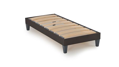 Sommier en kit tissu gris - 90 x 200 cm 1SOMKIT90200