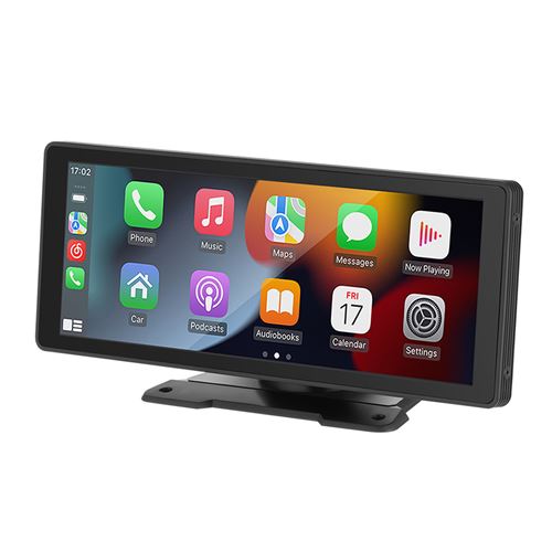Autoradio Gearelec Portable 10 pouces avec Carplay Android Auto WiFi Bluetooth FM et 720p Enregistreur de Conduite