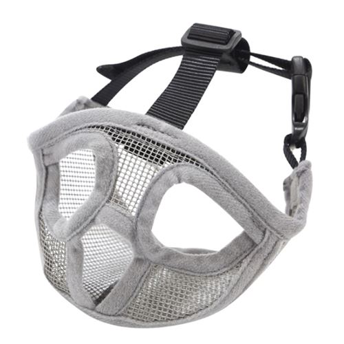 Comparer les prix de Muselière pour chiens convient pour Bulldog style de maille complet size XS Gris